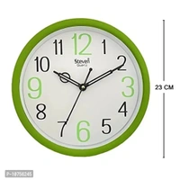Wall Clock by STEVEN Quartz LLP ., Analog 9INCH Model NO. 901 Size 9 INCH. (Green)