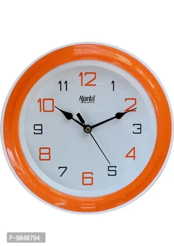 New Analog 20.5cm times; 20.5cm Wall Clock (Orange