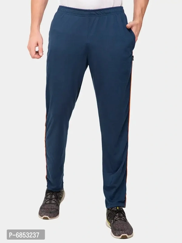 Stylish Trendy Polyester Blend Solid Trackpants For Men Pack Of 2 - L