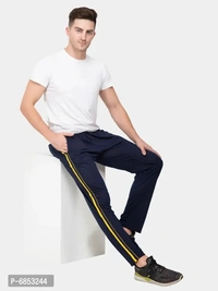 Stylish Trendy Polyester Blend Solid Trackpants For Men Pack Of 2 - XL