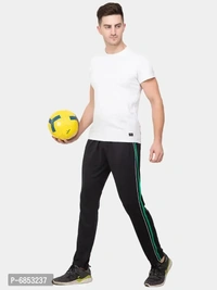 Stylish Trendy Polyester Blend Solid Trackpants For Men Pack Of 2 - XL