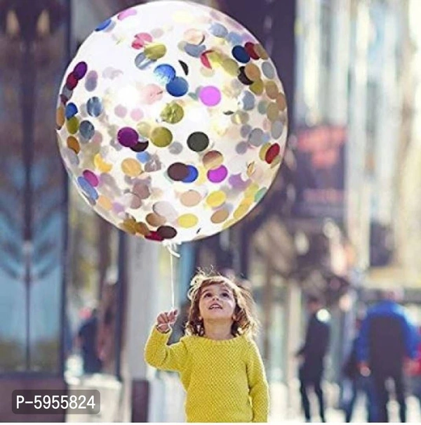Multicolor Confetti Rubber Balloons For Decoration _ 30Pcs Golden Decorating Balloon Garland, Helium Balloons For Birthday Decoration In Girls, Boys, Kids Parties Theme Balloon