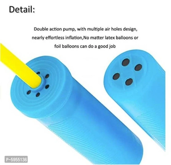 people Handy Air Balloon Pumps for Foil Balloons and Inflatable Toys Party Accessory (Pack of 1; Multicolor)(Made in India)