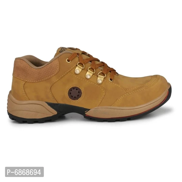 Men Outdoor Casual Trekking Riding Half Tan Boots Shoes - 6UK