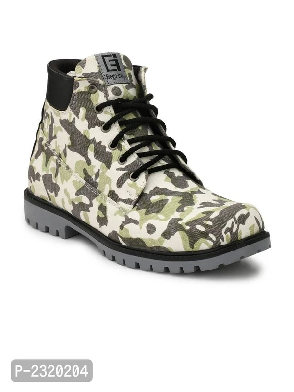 High Top Synthetic Leather Milittary BootsSize: UK8 Color:  Multicoloured Type:  Flat Boots Style:  Printed Material:  Synthetic LeatherWithin 6-8 business days However, to find out an actual date of delivery, please enter your pin code.High Top Synthetic Leather Milittary Boots - 8UK