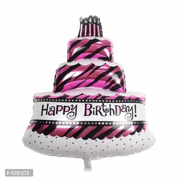 Happy Birthday Cake Shape Foil Balloon 18in
