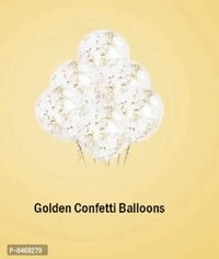 Golden Anniversary Decoration Set – Banner, Fairy Lights, Balloons & Confetti