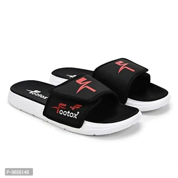 FOOTOX BE YOUR LABEL Men's Flipflop & Slipper Chepi-Black-3 - 12UK