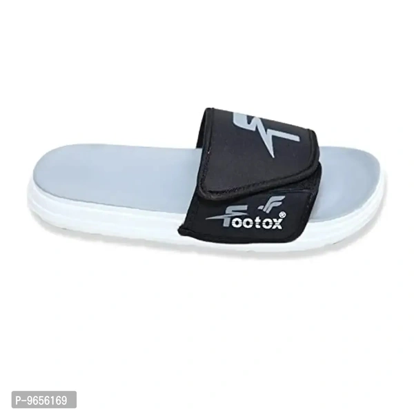 FOOTOX BE YOUR LABEL Men's Flipflop & Slipper Chepi-Grey-2 - Gray, 8UK