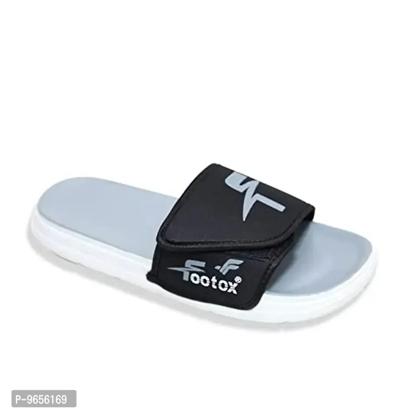 FOOTOX BE YOUR LABEL Men's Flipflop & Slipper Chepi-Grey-2 - Gray, 8UK