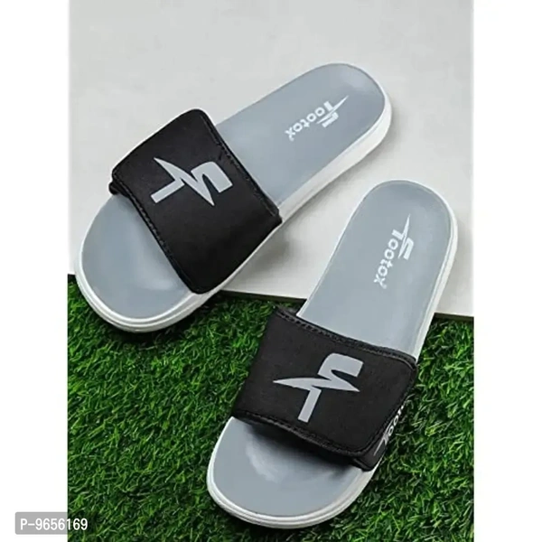 FOOTOX BE YOUR LABEL Men's Flipflop & Slipper Chepi-Grey-2 - Gray, 8UK