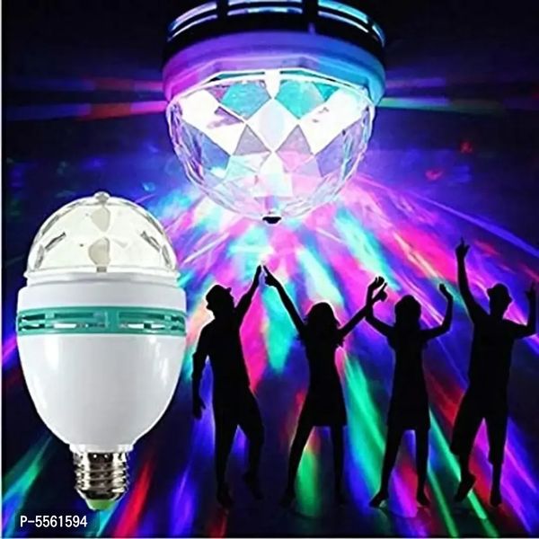 LED Crystal Rotating Bulb Disco LED Light,LED Rotating Bulb Light Lamp for Party/Home/Diwali Decoration Single Disco Ball