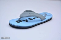 Comfortable Sky Blue Fabric Slippers For Men - 10UK