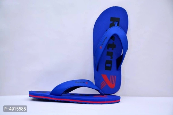 Comfortable Blue Fabric Slippers For Men - 11UK