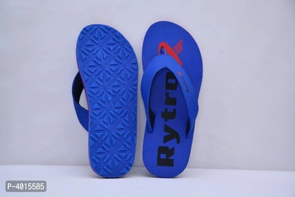 Comfortable Blue Fabric Slippers For Men - 11UK