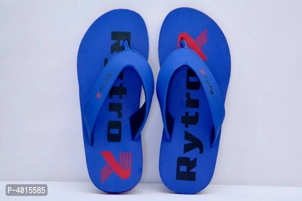 Comfortable Blue Fabric Slippers For Men - 11UK