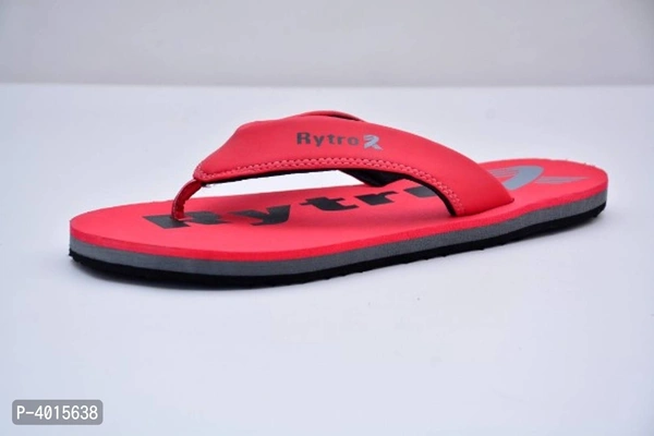 Comfortable Red Fabric Slippers for Men - Red, 8UK