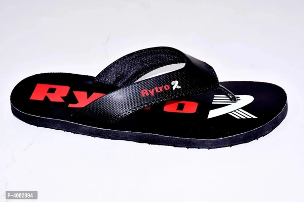 Comfortable Black Synthetic Slipper For Men - 9UK