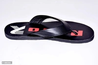 Comfortable Black Synthetic Slipper For Men - 9UK