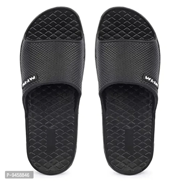 Fashion Slipper for Men & Boys - Black, 8UK