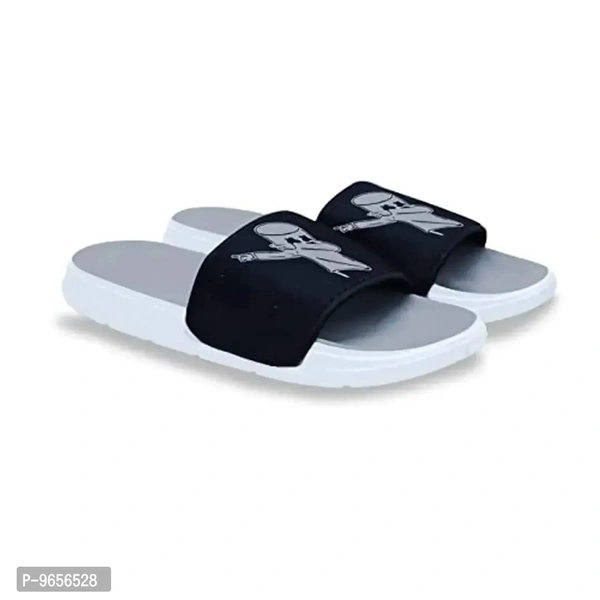 FOOTOX BE YOUR LABEL Men's Flipflop & Slipper FMF-05 Grey - Gray, 2UK