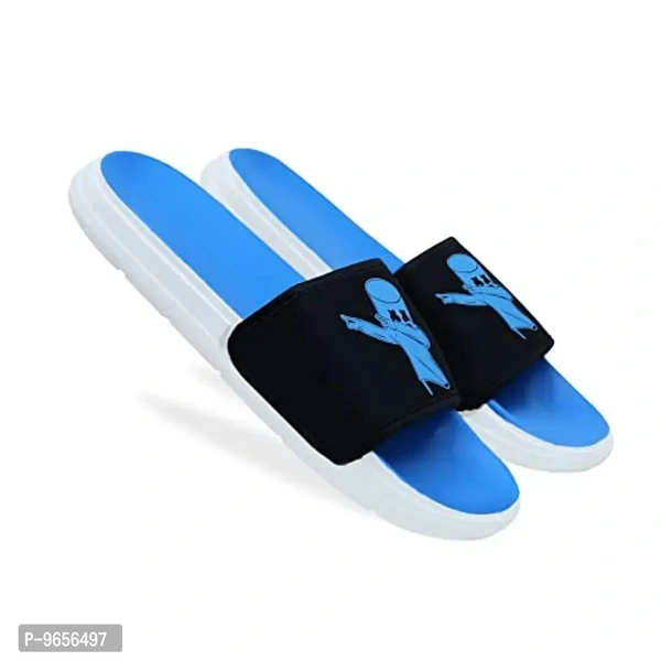 FOOTOX BE YOUR LABEL Men's Flipflop Slipper FMF-05 - Blue, 5UK