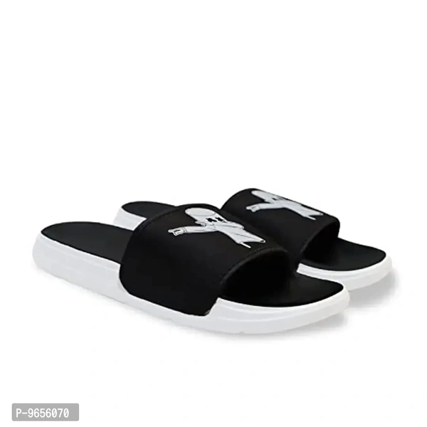 FOOTOX BE YOUR LABEL Men's Flipflop & Slipper FMF-05 - Black, 3UK