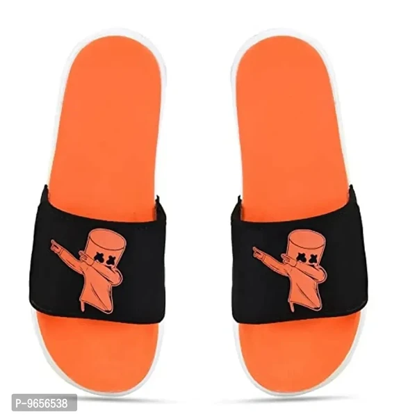 FOOTOX BE YOUR LABEL Men's Flipflop Slipper FMF-05 - Orange, 8UK