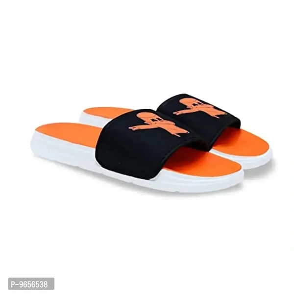FOOTOX BE YOUR LABEL Men's Flipflop Slipper FMF-05 - Orange, 8UK