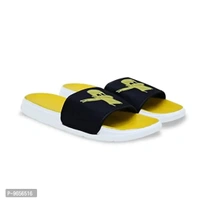 FOOTOX BE YOUR LABEL Men's Flipflop Slipper FMF-05 - Yellow, 12UK