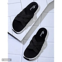 FOOTOX BE YOUR LABEL Men's Flipflop & Slipper FMAS-01- - Black, 8UK