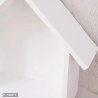Wall Beautiful HUT Shape Floating hanging rack shelves for home and living room Wooden Wall Shelf