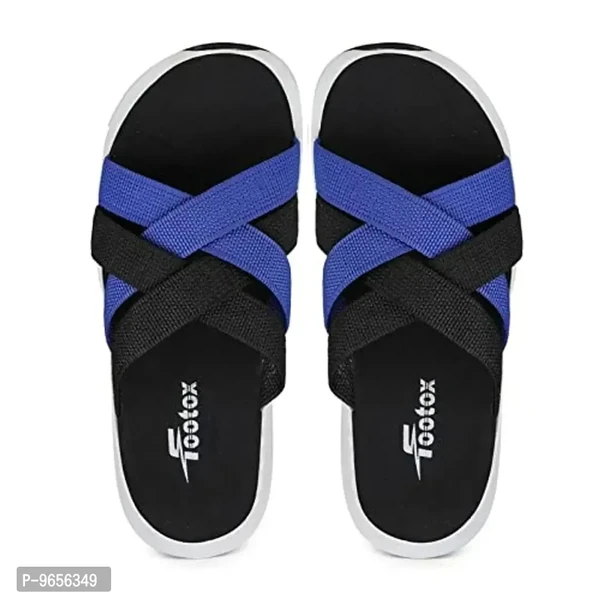 FOOTOX BE YOUR LABEL Men's Flipflop & Slipper FMAS-01 - 5UK, Blue