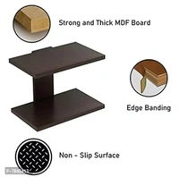I SHAPE Wooden Wall Shelf - Floating Storage Rack for Living Room
