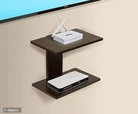 I SHAPE Wooden Wall Shelf - Floating Storage Rack for Living Room