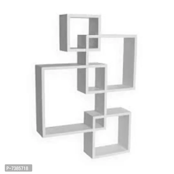 Intersection Wall Shelf for Living Room Stylish | Wooden Intersecting Wall Shelves For Home Decor | Wall Rack for Wall Decoration | Book Shelf for Office Decor