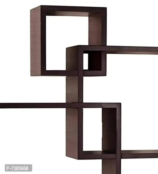 Intersection Wall Shelf for Living Room Stylish | Wooden Intersecting Wall Shelves For Home Decor | Wall Rack for Wall Decoration | Book Shelf for Office Decor