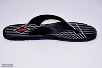 Comfortable Black Synthetic Slipper For Men - Black, 7UK