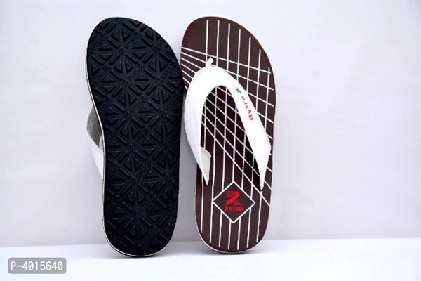 Comfortable Brown Fabric Slippers for Men - Brown, 6UK