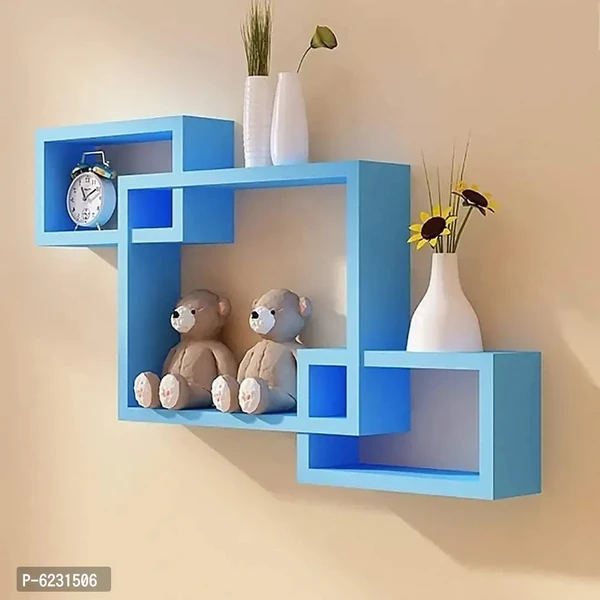 Interlock Wall Shelves Set Of 3 For Living Room Decor And Wall Decor Enterscting Wall Shelf For Home and Office