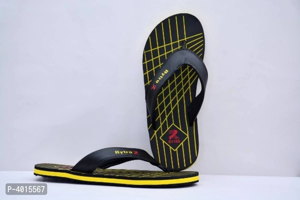 Comfortable Black Fabric Slippers For Men - 8UK