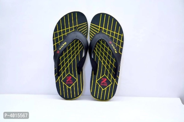 Comfortable Black Fabric Slippers For Men - 8UK