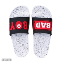 Stylish EVA Bad Boy Slipper - White, 8UK