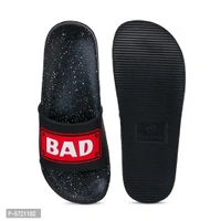 Stylish EVA Bad Boy Slipper (Pack of 1 Pair) - Black, 8UK