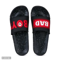 Stylish EVA Bad Boy Slipper (Pack of 1 Pair) - Black, 9UK