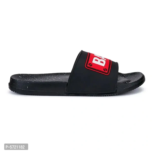 Stylish EVA Bad Boy Slipper (Pack of 1 Pair) - Black, 9UK