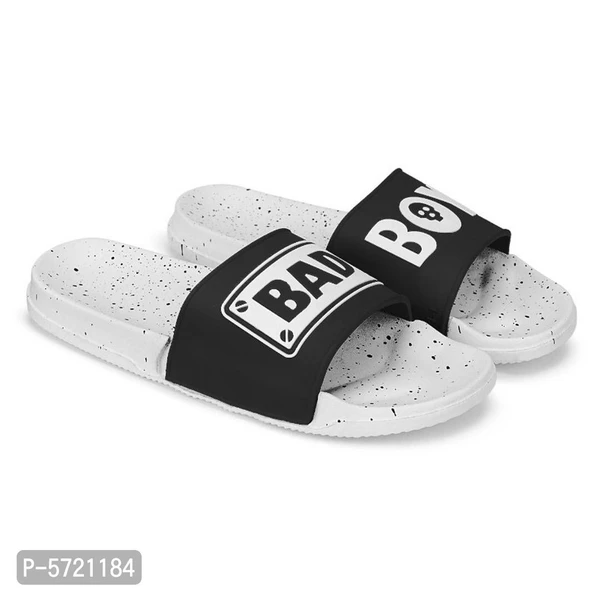 Stylish EVA Bad Boy Slipper (Pack of 1 Pair) - White, 7UK