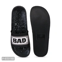 Stylish EVA Bad Boy Slipper (Pack of 1 Pair) - Black, 10UK