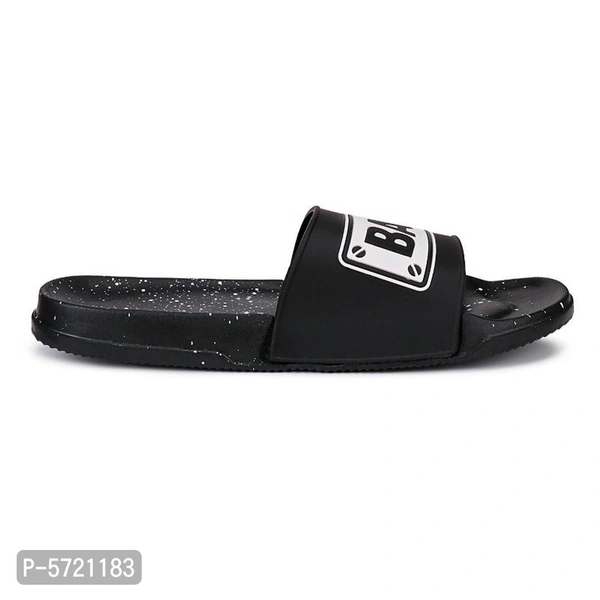 Stylish EVA Bad Boy Slipper (Pack of 1 Pair) - Black, 10UK