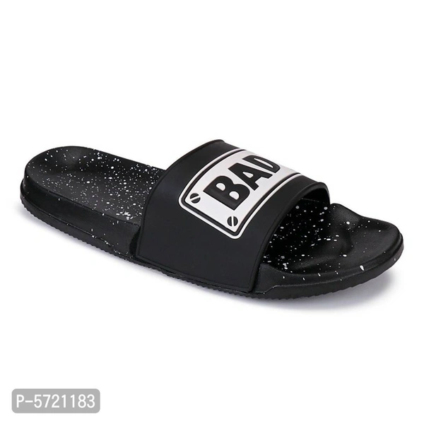 Stylish EVA Bad Boy Slipper (Pack of 1 Pair) - Black, 10UK